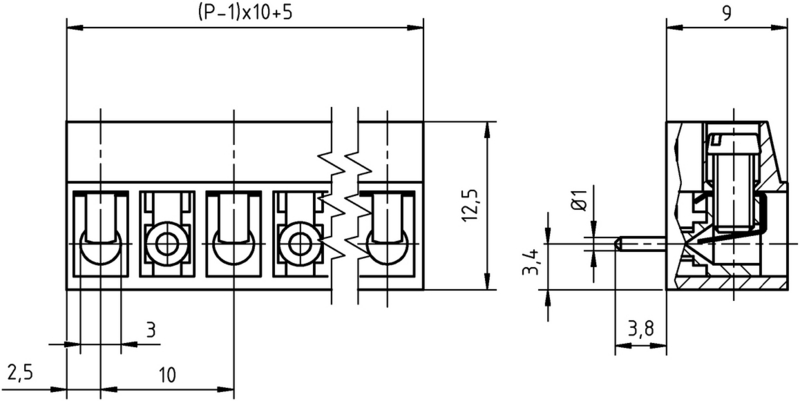 AK100/..DS-10.0-H-GRAU-BL