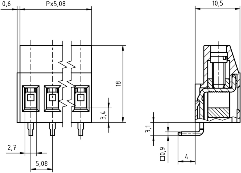 AKZ700/..-5.08-H-GREEN