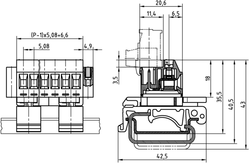 AKZS950/..F-5.08-GRÜN
